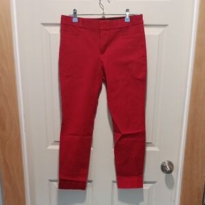 Banana Republic Red Sloan Pants